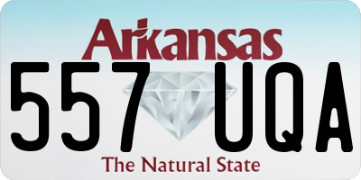 AR license plate 557UQA