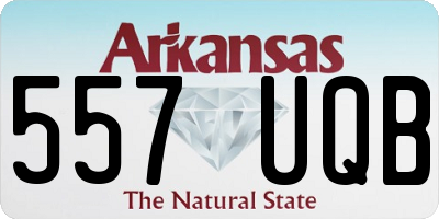 AR license plate 557UQB