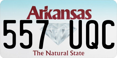 AR license plate 557UQC