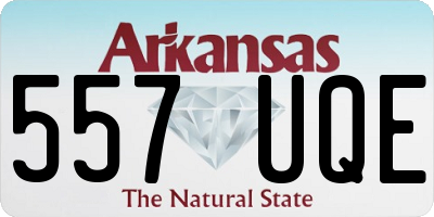 AR license plate 557UQE