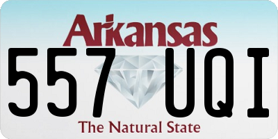 AR license plate 557UQI