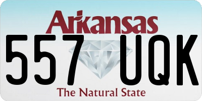 AR license plate 557UQK
