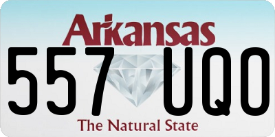 AR license plate 557UQO