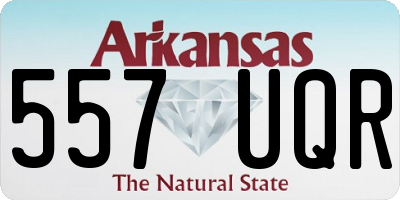 AR license plate 557UQR