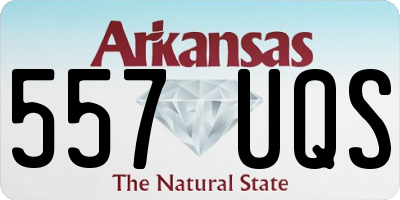 AR license plate 557UQS