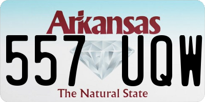 AR license plate 557UQW