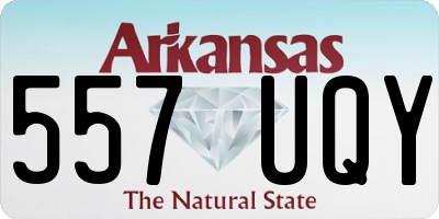 AR license plate 557UQY