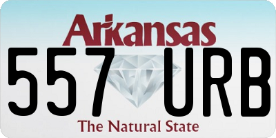 AR license plate 557URB