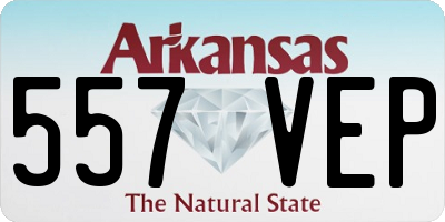 AR license plate 557VEP