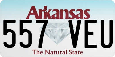 AR license plate 557VEU