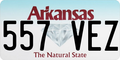 AR license plate 557VEZ
