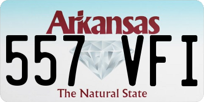 AR license plate 557VFI