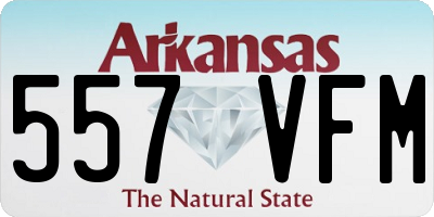 AR license plate 557VFM