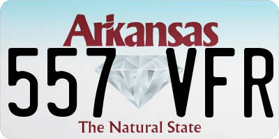 AR license plate 557VFR