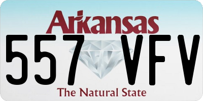 AR license plate 557VFV