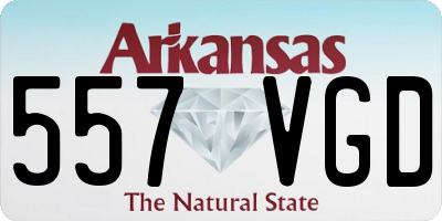 AR license plate 557VGD