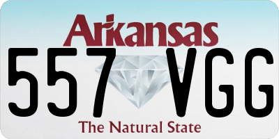 AR license plate 557VGG