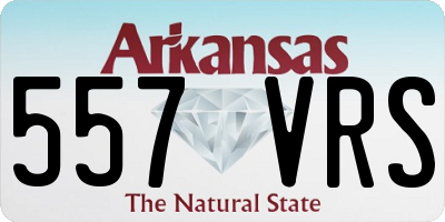 AR license plate 557VRS