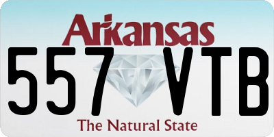 AR license plate 557VTB