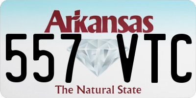 AR license plate 557VTC