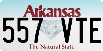 AR license plate 557VTE