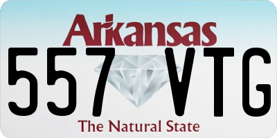 AR license plate 557VTG