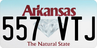 AR license plate 557VTJ