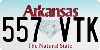 AR license plate 557VTK