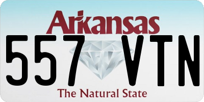 AR license plate 557VTN