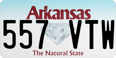 AR license plate 557VTW