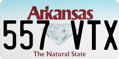 AR license plate 557VTX