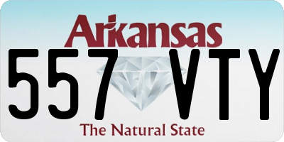 AR license plate 557VTY