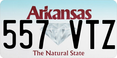 AR license plate 557VTZ