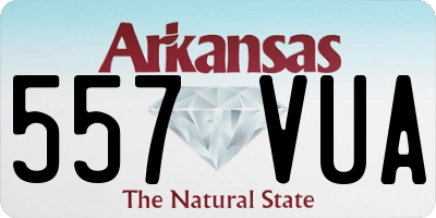 AR license plate 557VUA