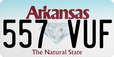 AR license plate 557VUF