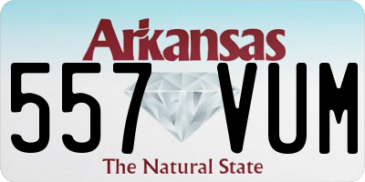 AR license plate 557VUM