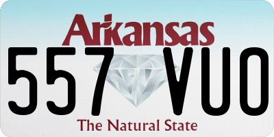 AR license plate 557VUO