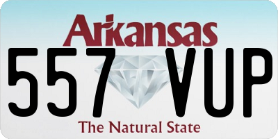 AR license plate 557VUP