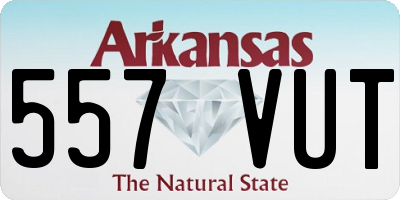 AR license plate 557VUT