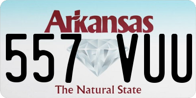 AR license plate 557VUU