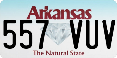 AR license plate 557VUV