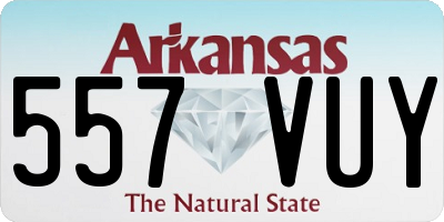 AR license plate 557VUY