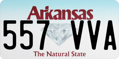 AR license plate 557VVA