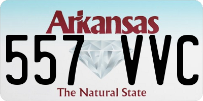AR license plate 557VVC