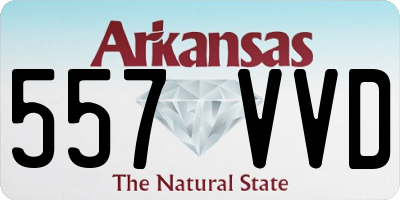 AR license plate 557VVD