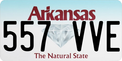 AR license plate 557VVE