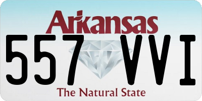 AR license plate 557VVI