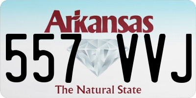 AR license plate 557VVJ
