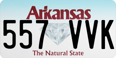 AR license plate 557VVK