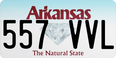AR license plate 557VVL